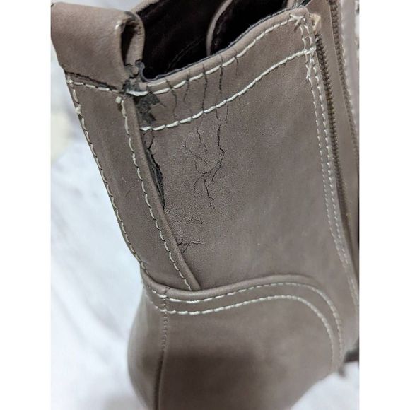 Candies Women's Tan Lace-Up Mid-Calf Boots Size 10 - Picture 4 of 7